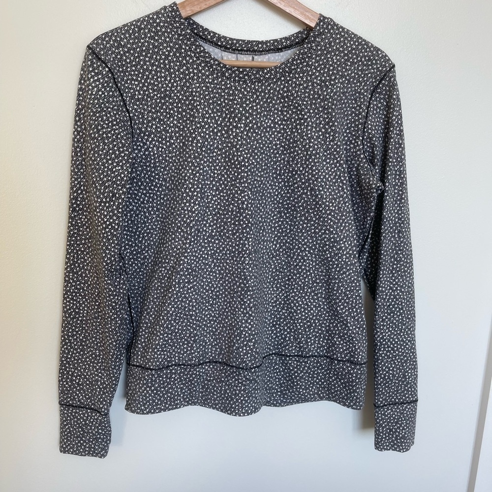 Lululemon Rush Hour Long Sleeve Frozen Fizz White Black - Picture 5 of 11